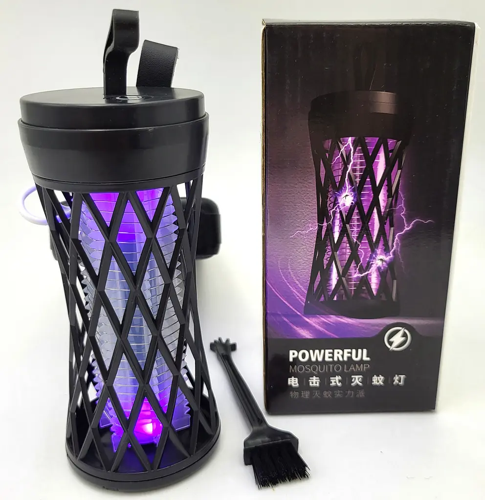 Лампа для комарів акумуляторна 5W від USB 2в1 LED світильник нічник і Електрична пастка знищувач комах 15см UKC Mosquito Killer Lamp LY-859 - фото 6