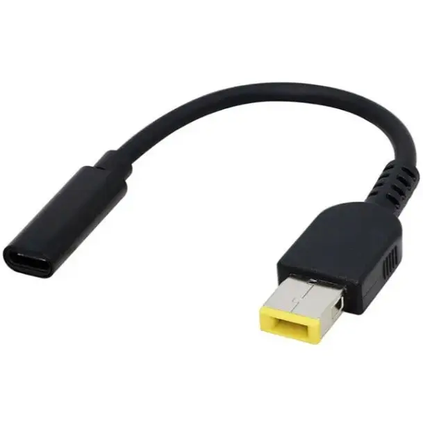 Переходник Lenovo Type-C to DC Adapter YX-LN PD19 5V Черный - фото 2