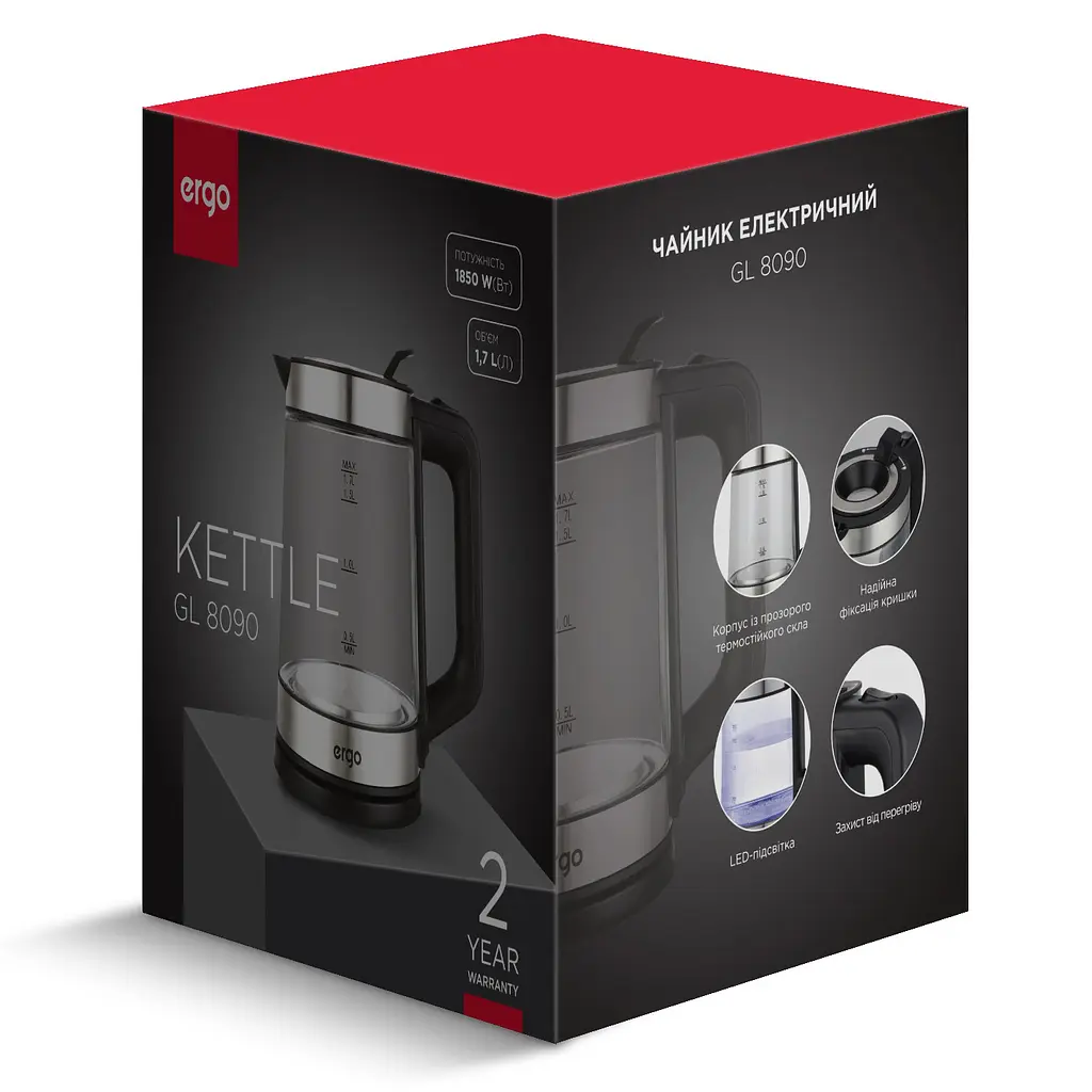 Електрочайник Ergo GN 8090 - фото 2