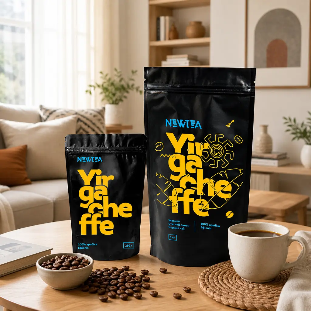 Кава в зернах NewTea Yirgacheffe, 250 г - фото 2