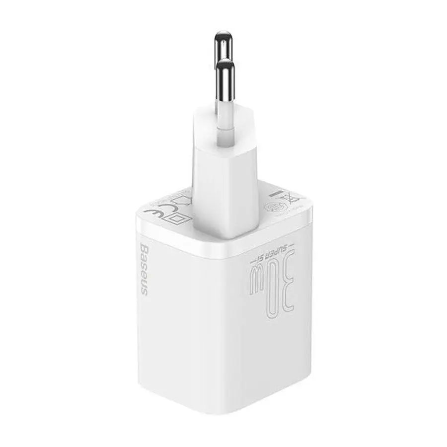 МЗП Baseus Super Si quick charger IC 30W EU White - фото 3