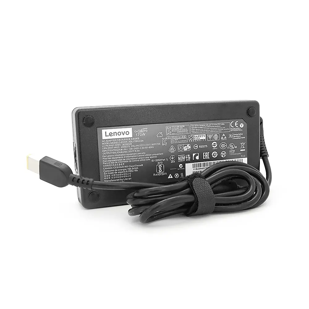 Блок живлення MERLION для ноутбука LENOVO 20V 8,5A (170 Вт) штекер FOR YOGA, довжина 0,9м - фото 3