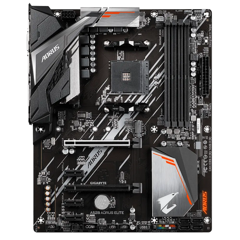 Материнська плата Gigabyte A520 Aorus Elite Socket AM4 (A520 AORUS ELITE) Б/В - фото 4