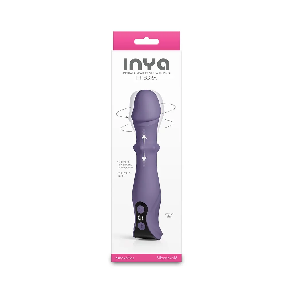 Вібратор NS Novelties INYA - Integra - Gray - фото 3