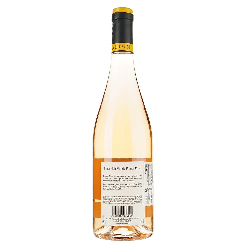 Вино Doudet Naudin Pinot Noir Rose, розовое, сухое, 12,5%, 0,75 л (37681) - фото 2