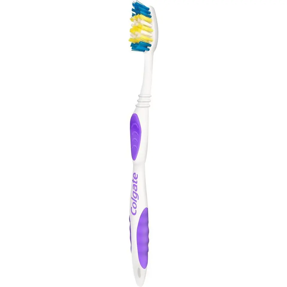 Зубная щетка Colgate Classic Clean 2 шт. фиолетовая - фото 4