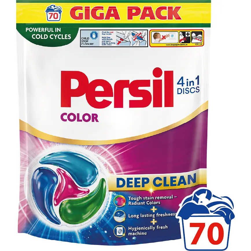Диски для прання Persil Color 4in1 Discs Deep Clean 70 шт.