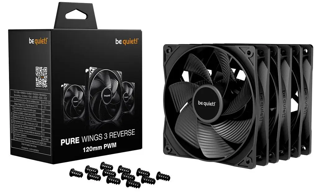 Комплект вентиляторов be quiet! PURE WINGS 3 120mm PWM Reverse 3 шт (BL137) - фото 3