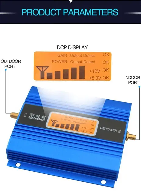 GSM підсилювач Lintratek KW13A 900MHZ Репітер мобільного зв'язку та інтернету 4G LTE (19266) - фото 3
