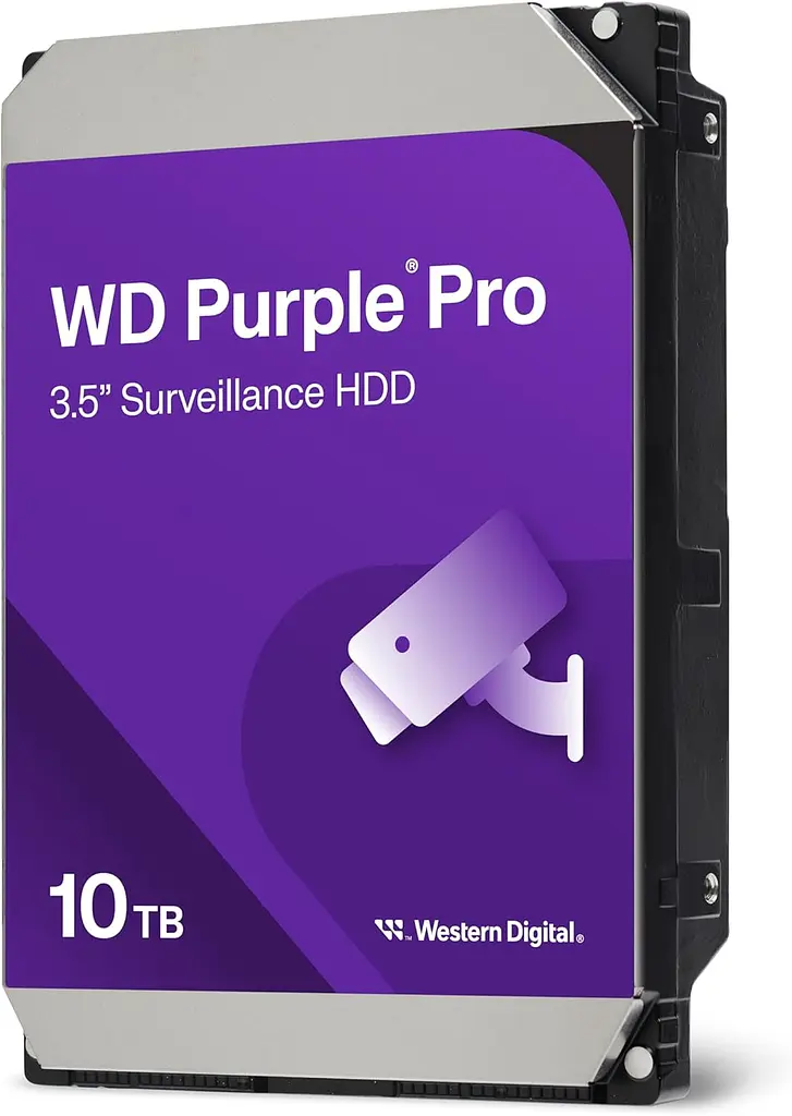 Жесткий диск WD 10 ТБ 3,5" 7200 512 МБ SATA Purple Pro Surveillance - фото 3