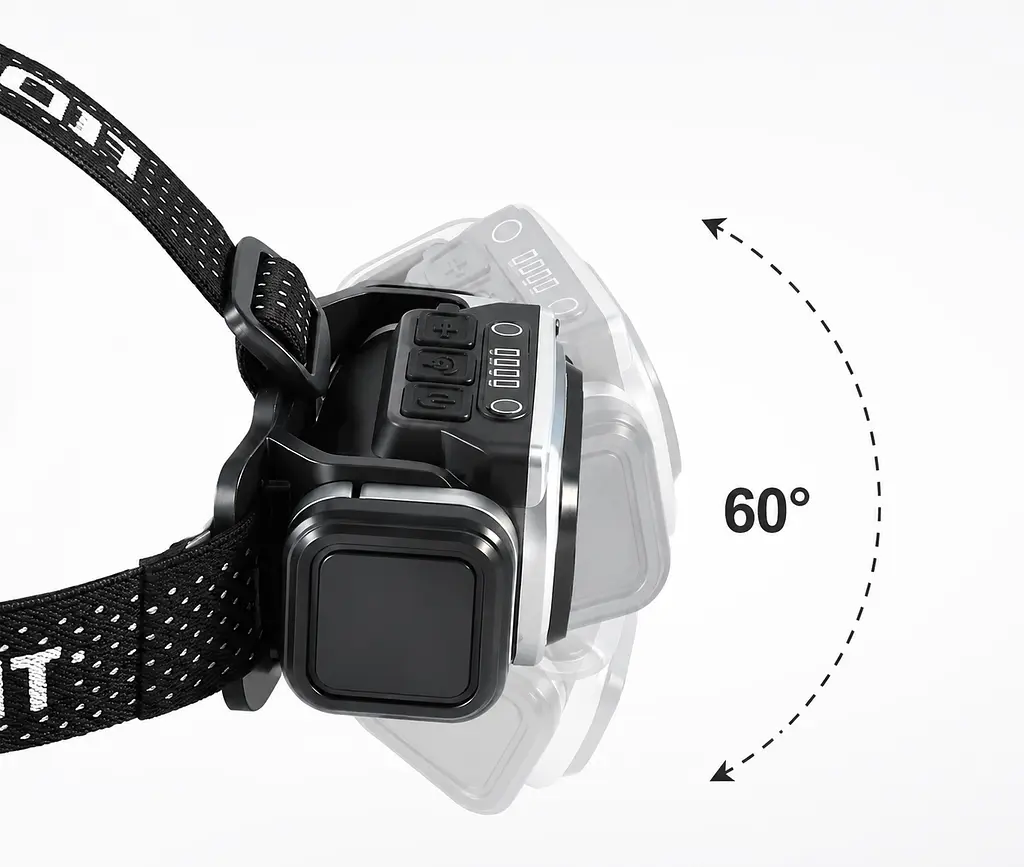 Ліхтар налобний BL HX T80S 2 Колір Білий Червоний SENSOR / Ліхтар налобний з магнітом і датчиком руху / LED ліхтар на Type-C - фото 3