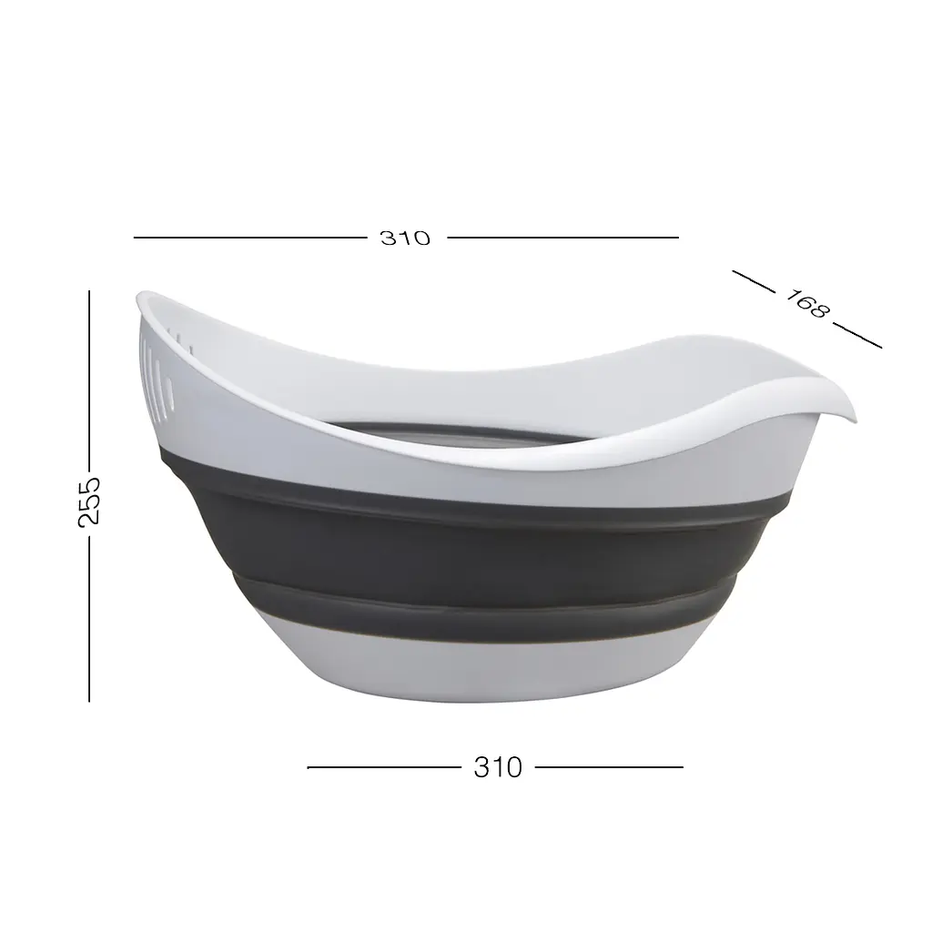 Друшляк складаний MBM My Home KP-75 біло-сірий 3.6 л  (KP-78 WHITE/GRAY) - фото 2