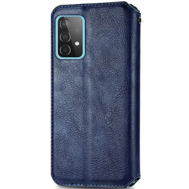 Кожаный чехол-книжка GETMAN Cubic (PU) для Samsung Galaxy A53 5G Синий - фото 2