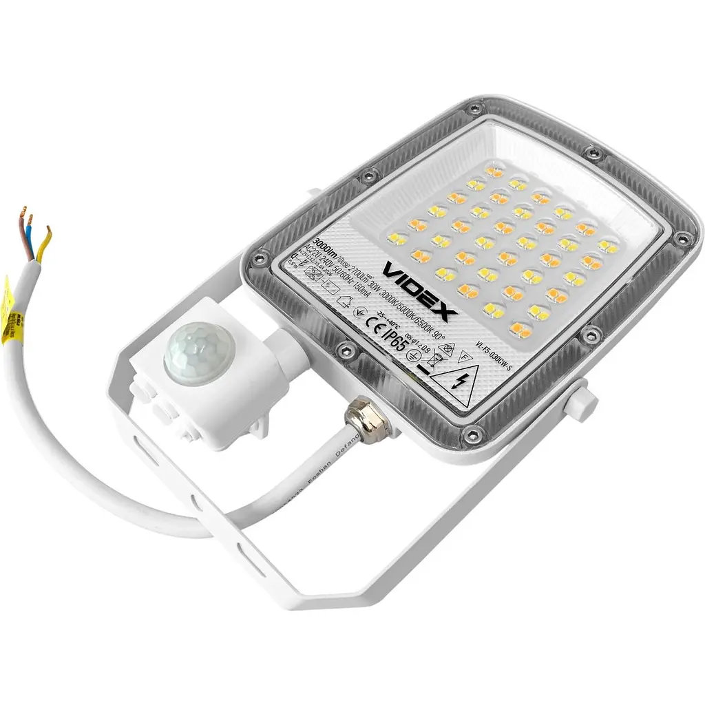 Світлодіодний прожектор Videx F5 30W з датчиком руху і освітленості White (VL-F5-030CW-S) [168708] - фото 9