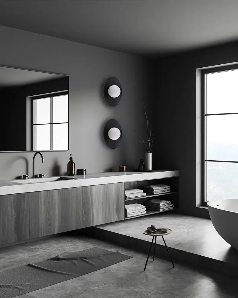 Бра, настінний світильник TK Lighting 10934 Slate G9 1x8W IP20 чорний - фото 2