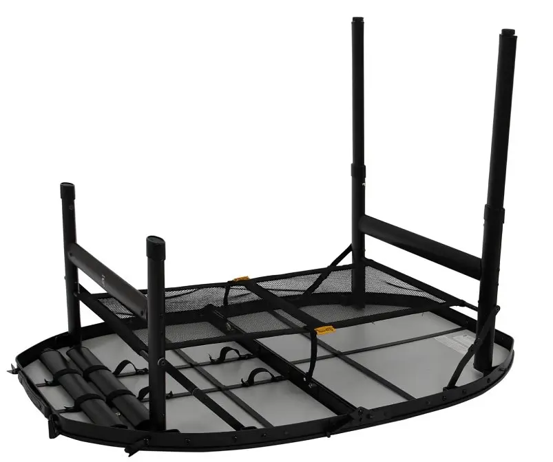 Стіл Bo-Camp Woodbine Oval 100x70 cm Black/Wood look (1404185) - фото 5