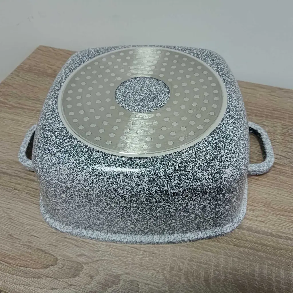 Каструля Vezzer квадратна з кришкою 22 см 3.5 л сіра (VZ8045) - фото 6