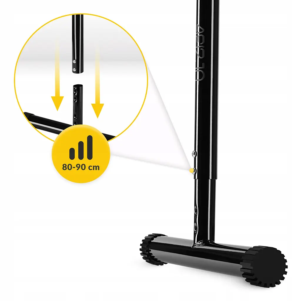 Бруси для віджимань (паралетси) 4FIZJO 80-90 см підлогові, розбірні Black (P-5905973404600) - фото 5