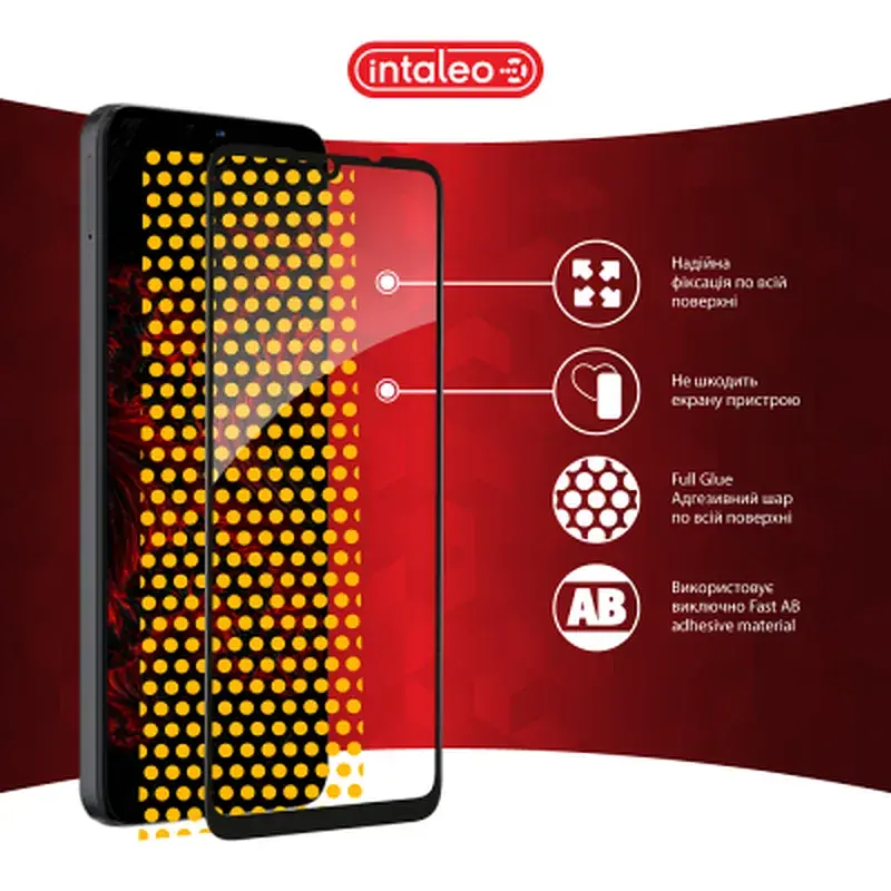 Скло захисне Intaleo Full Glue ZTE Blade A55 Black (1283126598746) - фото 7