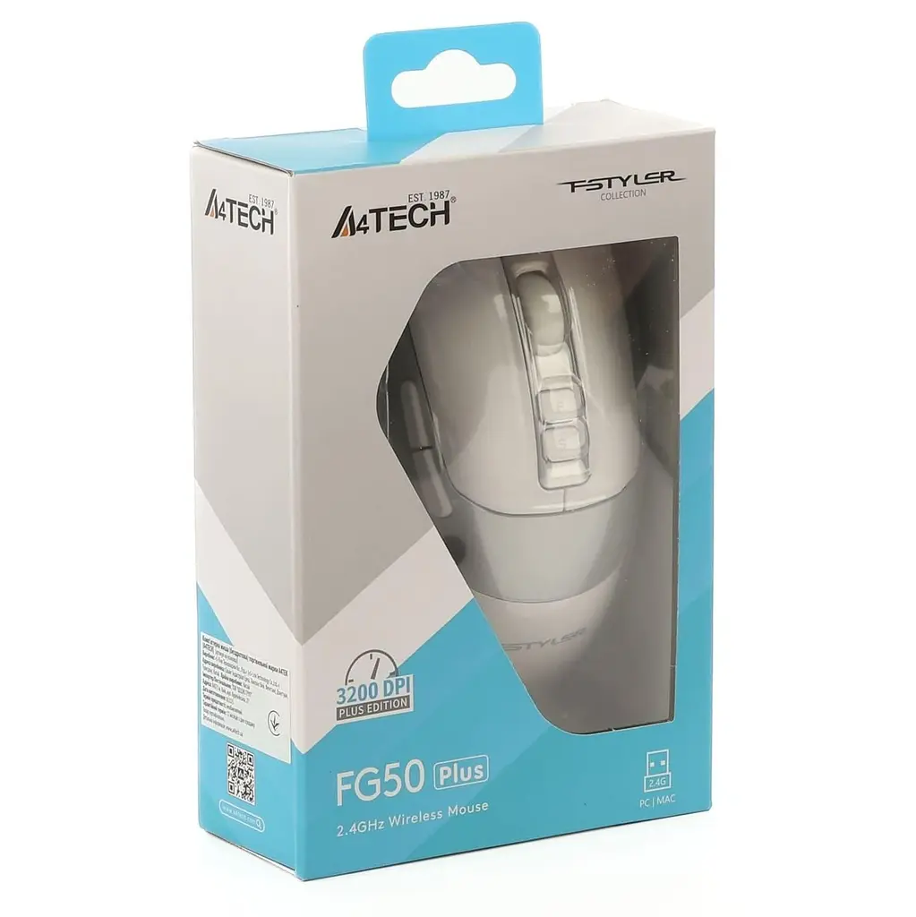 Мышь A4Tech Fstyler FG50 Plus (White) USB (FG50 Plus (White)) - фото 11