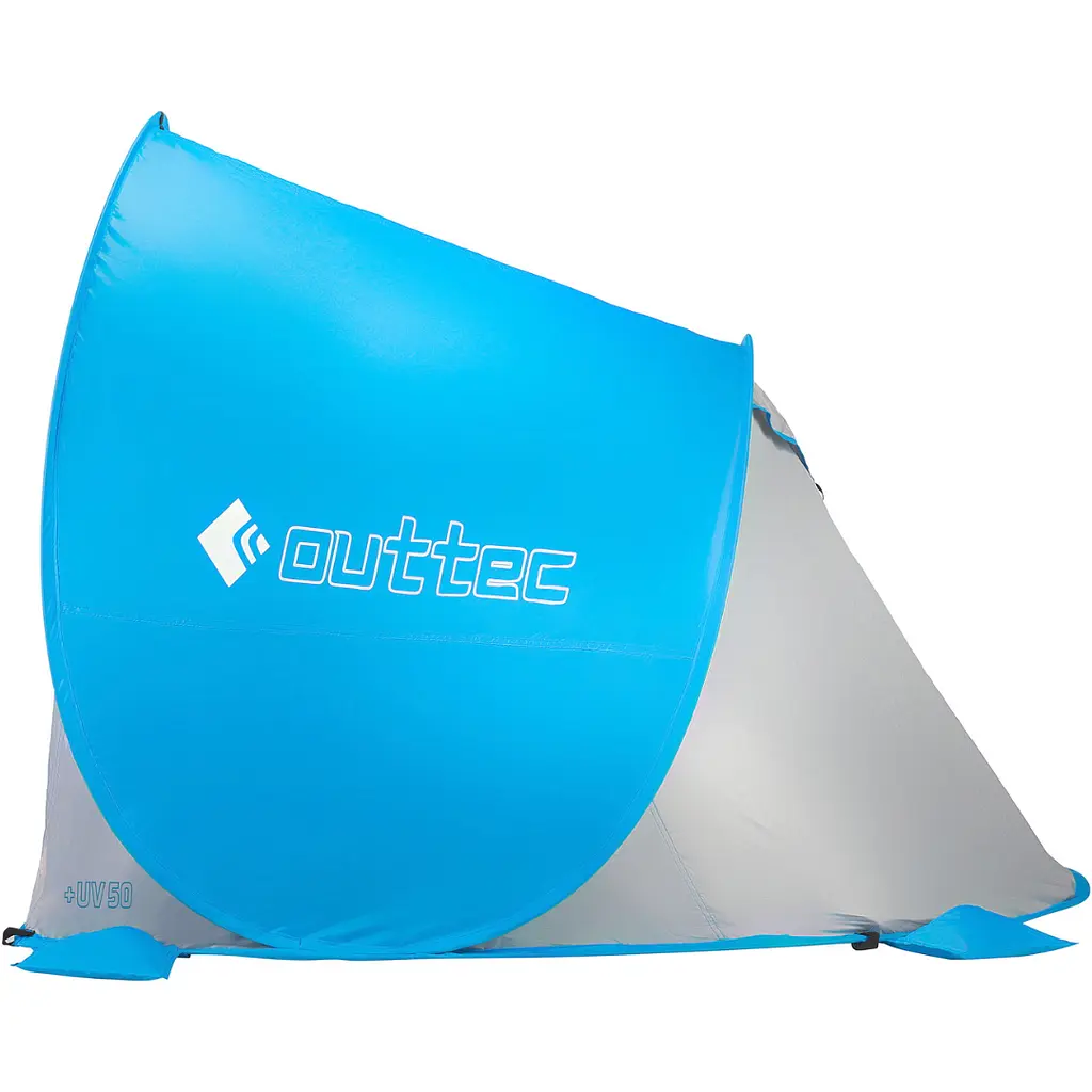 Саморозкладний намет-тент Outtec з блискавкою голубий - фото 8