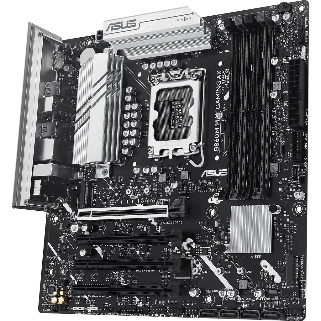 Материнська плата ASUS B860M MAX GAMING AX (B860M MAX GAMING AX) (Socket 1851, Intel B860, Micro-ATX) - фото 3