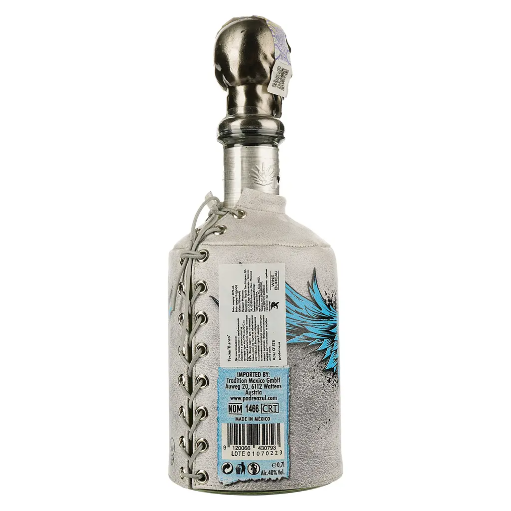 Текіла Padre Azul Blanco 100% Agave, 40%, 0,7 л - фото 2