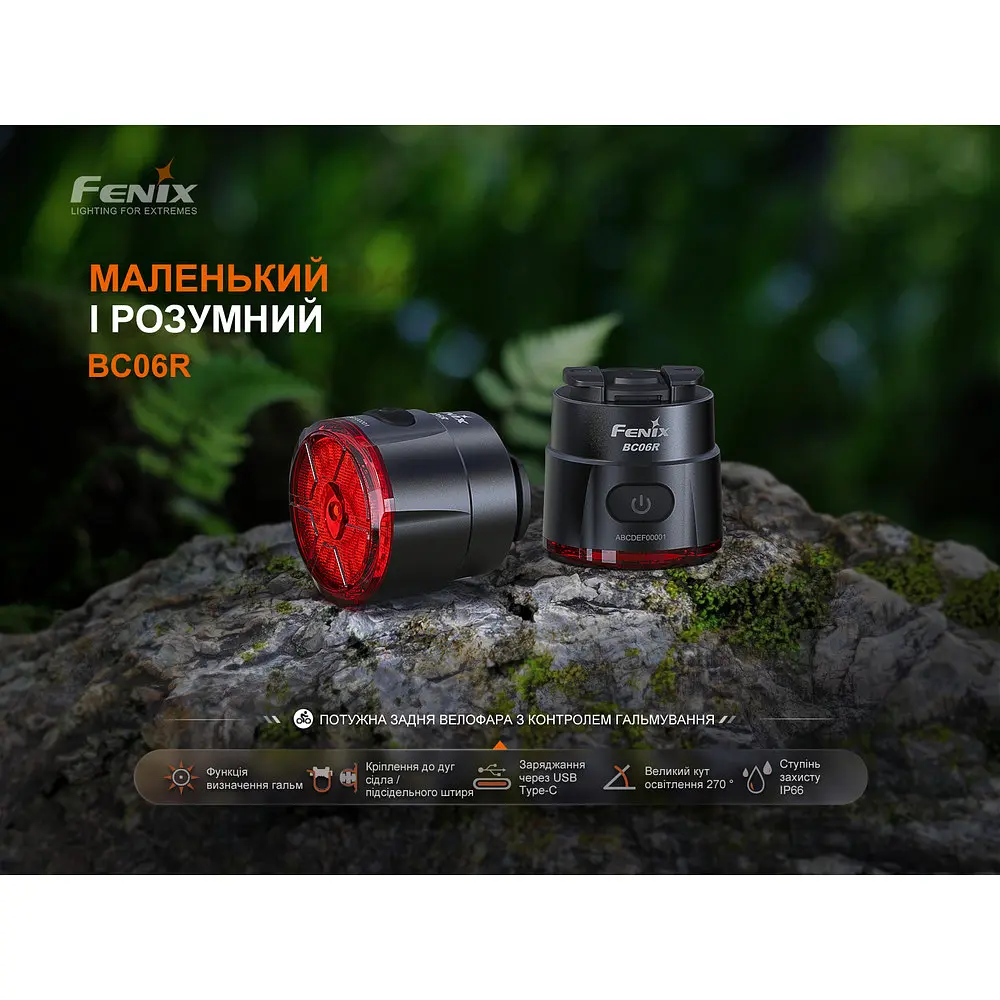Велофара задня Fenix BC06R - фото 8