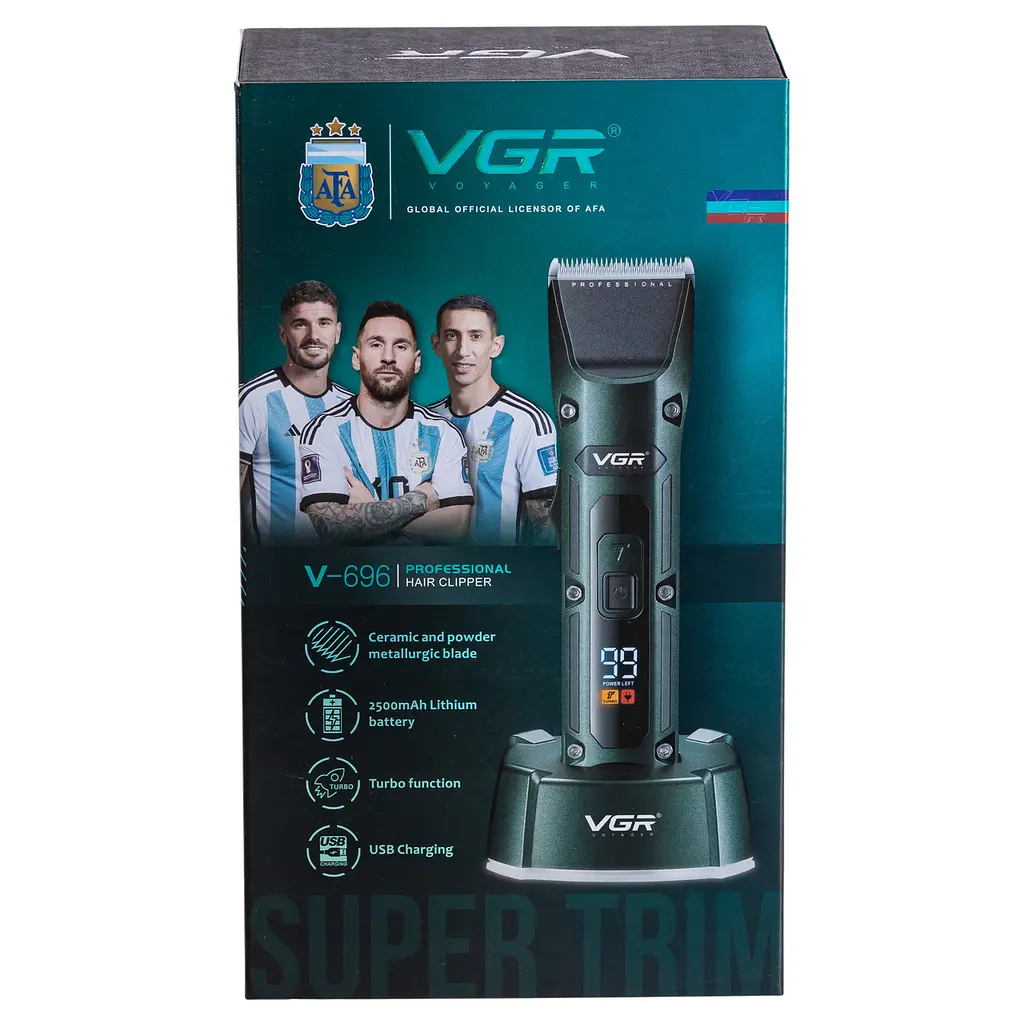 Машинка для стрижки VGR V-696 акумуляторна, зелений VGR HP-V-696 - фото 10