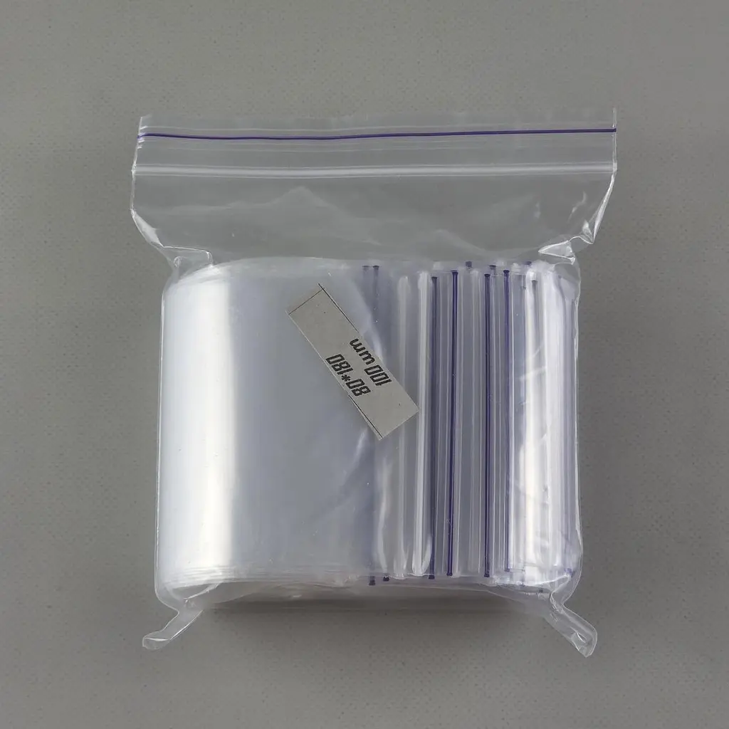 Пакети Zip-Lock прозорі 8x18 см, 100 шт, 50 мкм, поліетиленові пакети із застібкою - фото 3