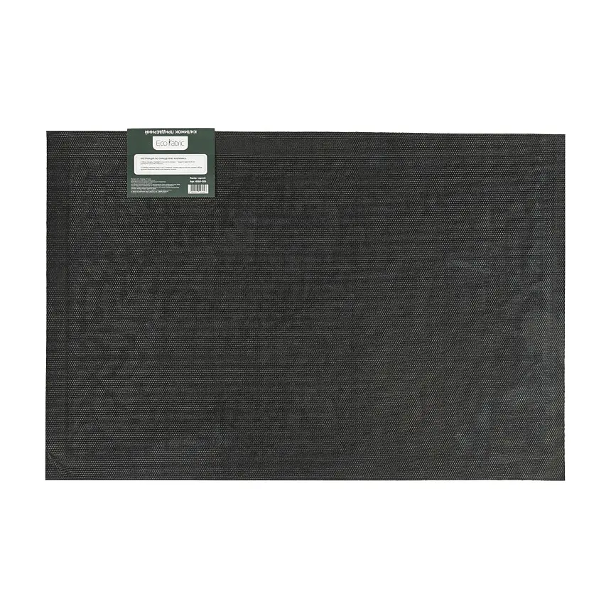 Килимок придверний Eco Fabric Листя без кромки чорний 40 х 60 см (4060-006) - фото 4