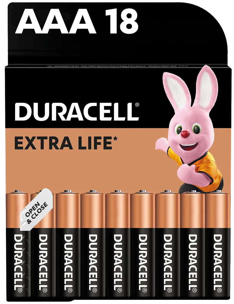 Лужні батарейки Duracell AAA, 18 шт. (6409627) - фото 7