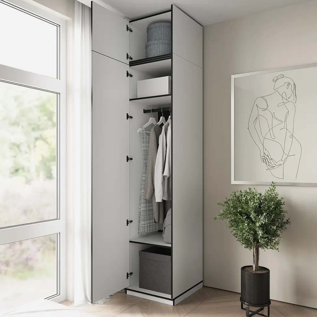 Пенал для дому Flamecame зі штангою у спальню FR-12 Венге - фото 4