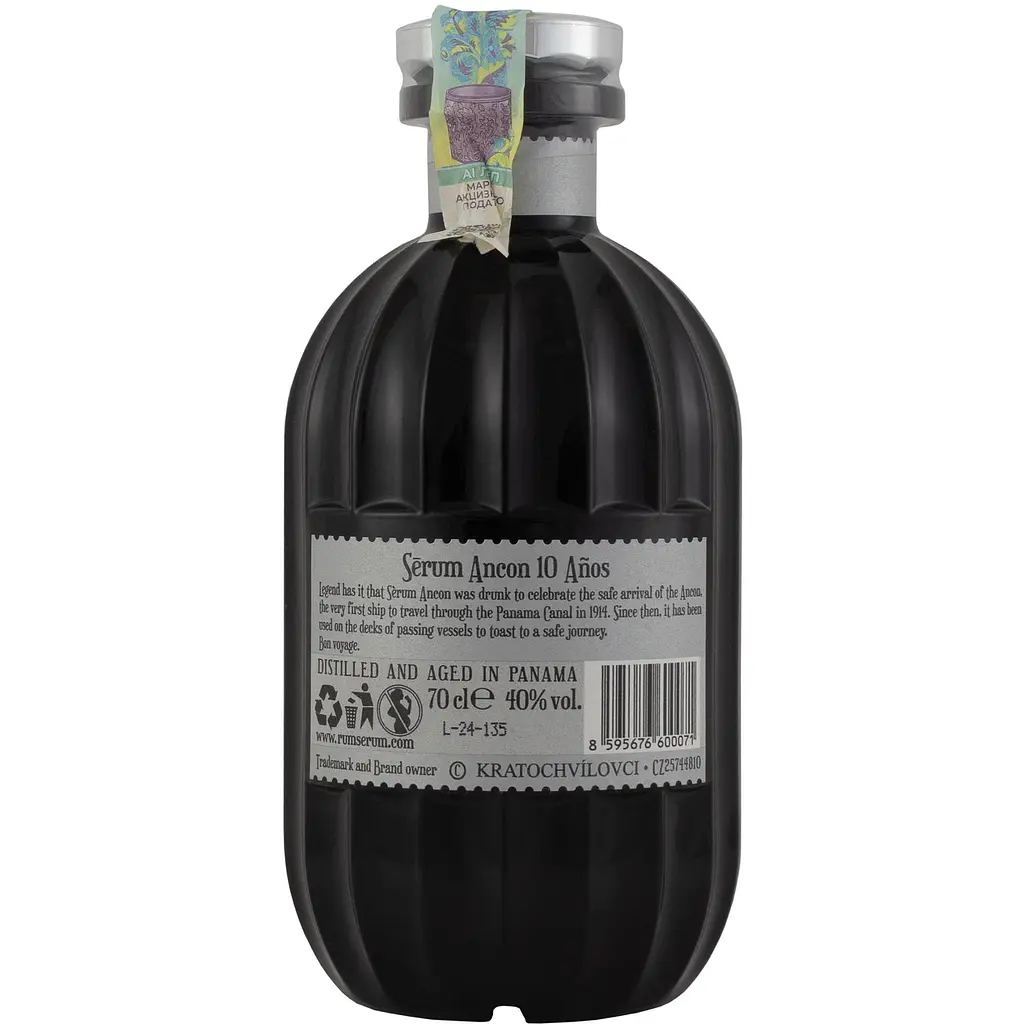Ром Serum Ancon 10 Anos витриманий 40% 0.7 л - фото 4