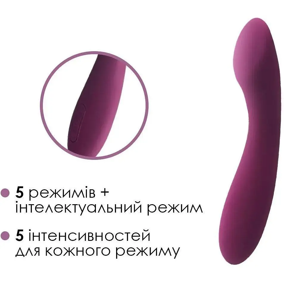 Вібратор для точки G Svakom Amy 2 Violet з інтелектуальним режимом стимуляції - фото 3