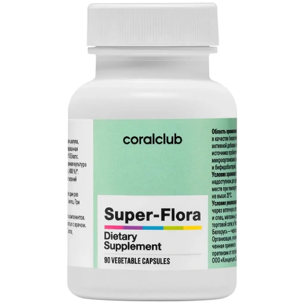 Супер-Флора Корал Клаб, 90 капсул | Super-Flora Coral Club