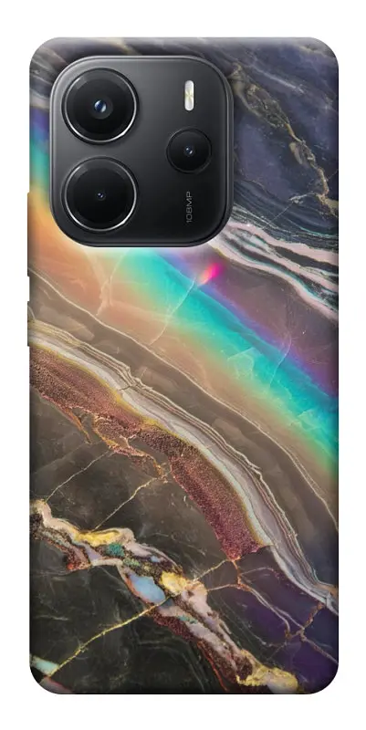 Чохол Demsky Райдужний мармур для Xiaomi Redmi Note 14 4G (Europe version) - фото 1