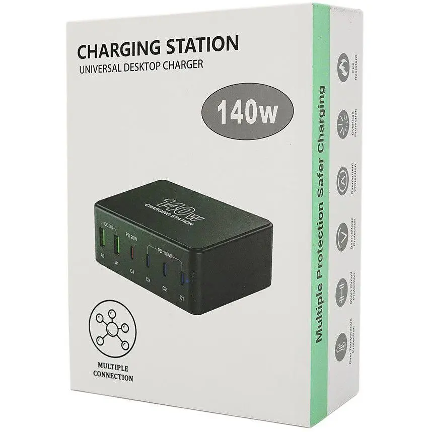 Зарядное устройство универсальное Voltronic fast charger USB QC3.0/PD/PPS 140W - фото 3