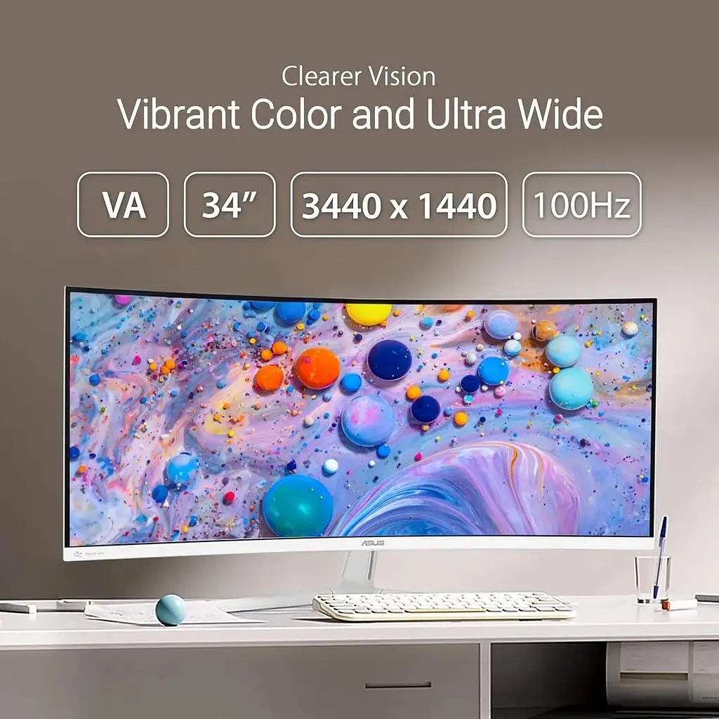 Монітор ASUS VU34WCIP-W (90LM0AIT-B01M71) - фото 4