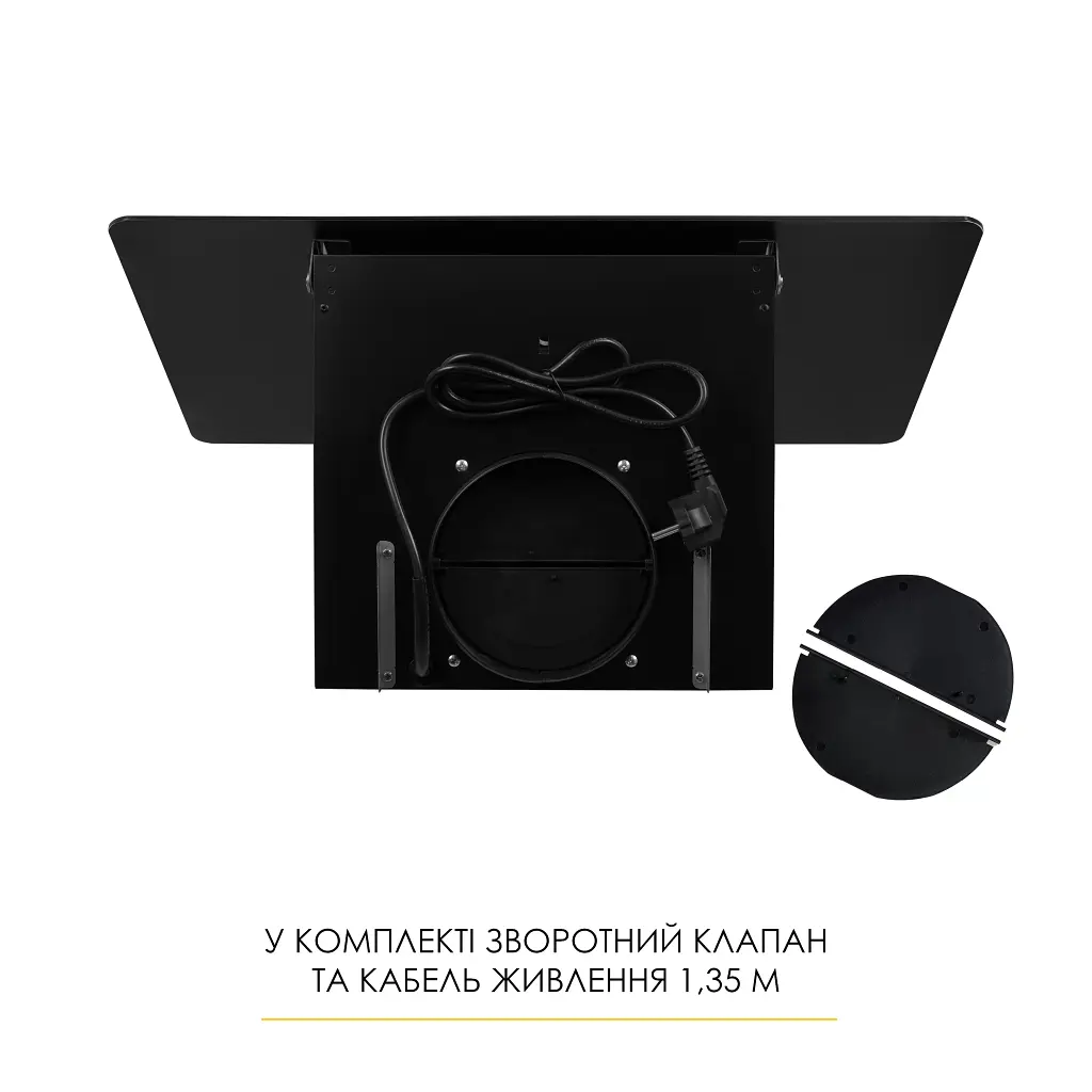 Витяжка декоративна похила Weilor Aura Wds 63 Black - фото 10