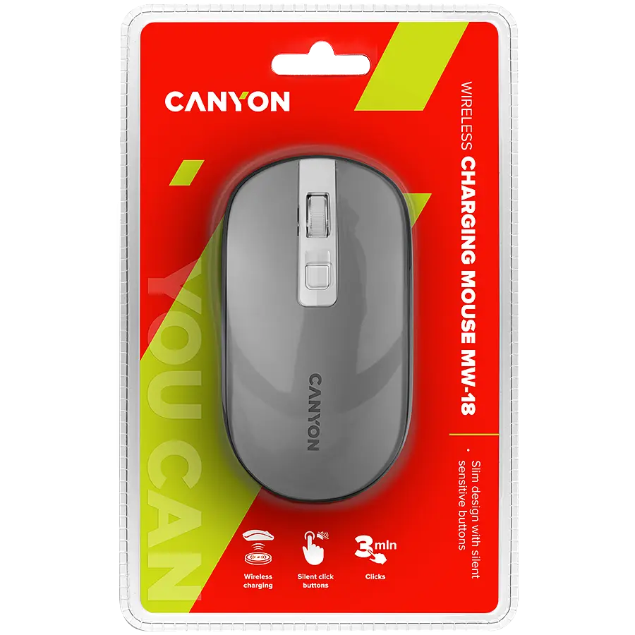 Миша Canyon Wireless Dark Сірий (CNS-CMSW18DG) - фото 5