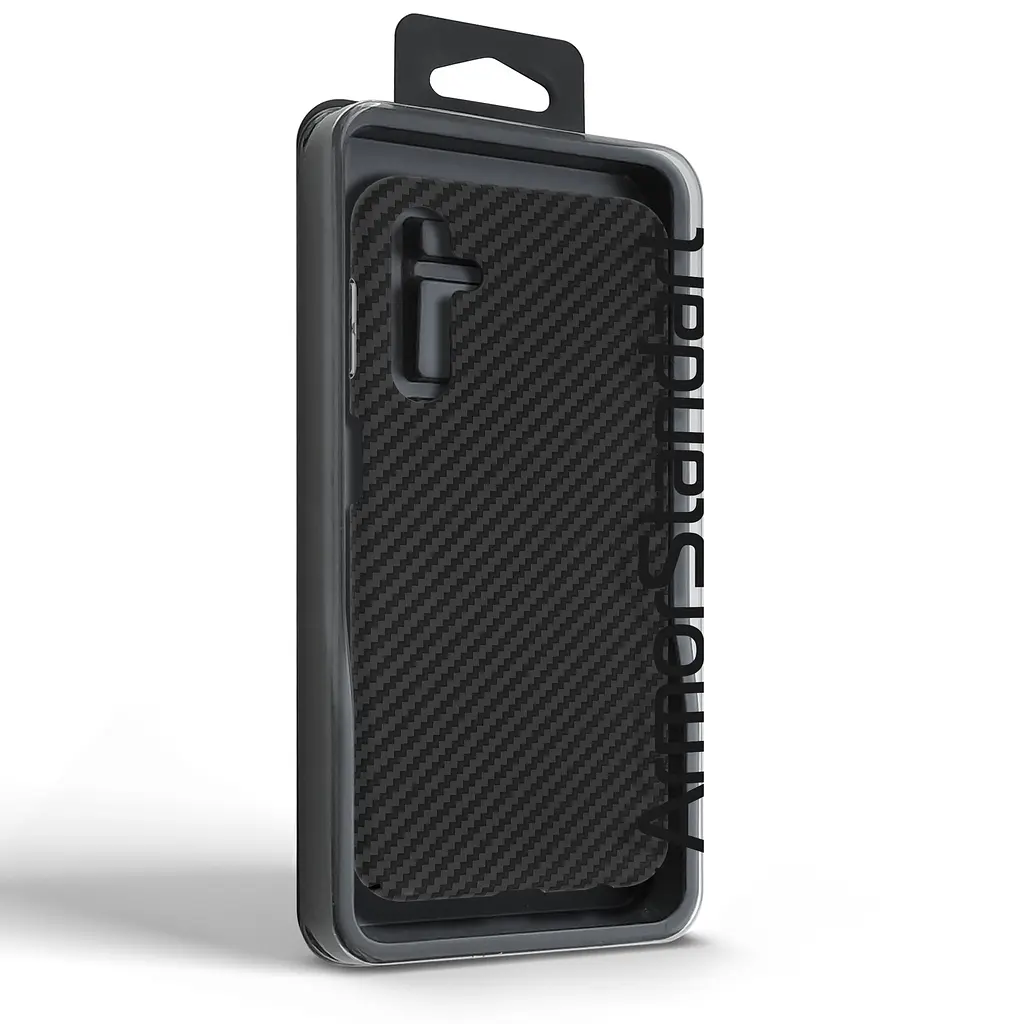 Карбоновый чехол для Samsung Galaxy M34 5G (M346), LikeCarbon, черный, панель, защитный чехол-накладка, ультратонкий и легкий, противоударный, обеспечивает защиту от ударов, падений и царапин, ArmorStandart (ARM71935) - фото 3