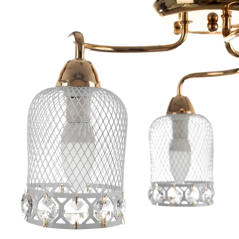 Люстра потолочная Brille в спальню E14 40W G (BKL-583C/3) - фото 4