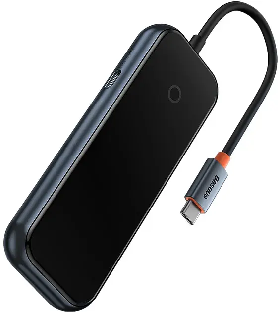 USB-хаб Baseus AcmeJoy 4-Port Type-C HUB Adapter (Type-C to USB3.0*3+Type-C PD&Data *1) WKJZ010013 Dark Grey - фото 4