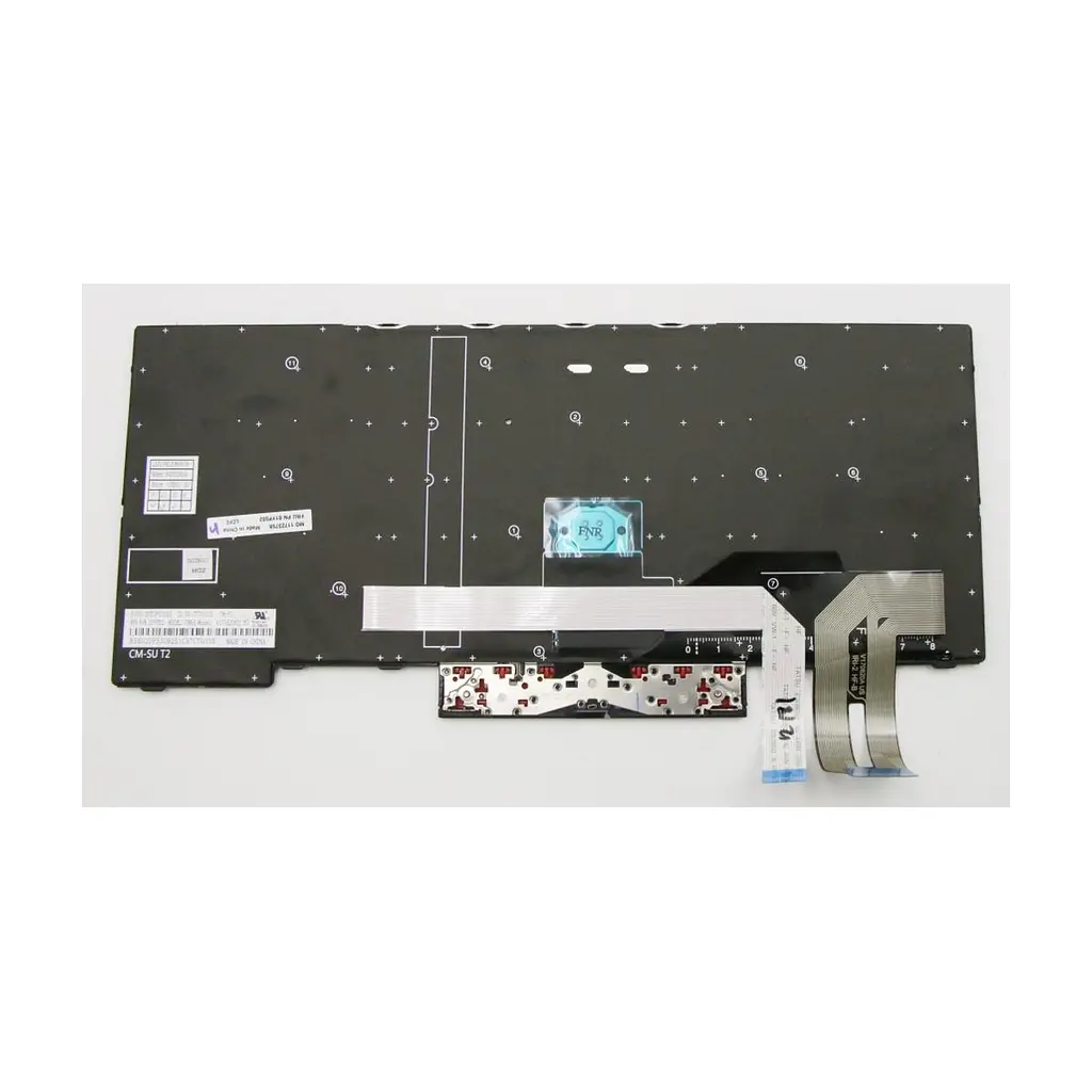 Клавіатура ноутбука Lenovo ThinkPad E480/L480 чорна з чорною, трек (A46073) - фото 2