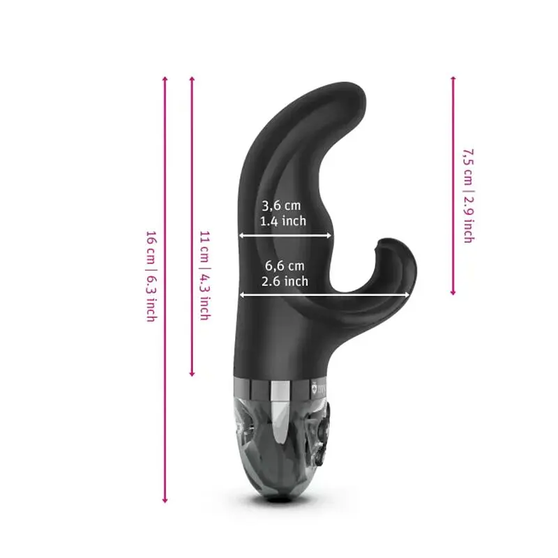Вібратор-кролик із електростимуляцією Mystim Hop Hop Bob Black Edition Mystim SO8142 99465 - фото 8