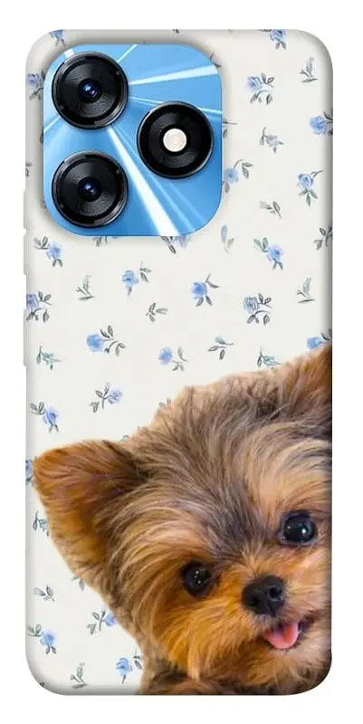TPU чохол Demsky Cute Yorkie для TECNO Spark 10 Pro