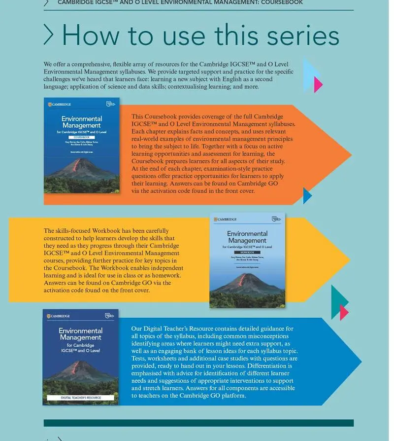 Cambridge IGCSE and O Level Environmental Management Coursebook with Digital Access (2 Years) (2nd Edition) - Гері Скіннер - фото 3