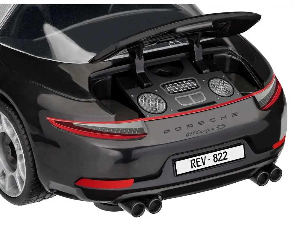 Конструктор Revell зі світлом та звуками Junior kit Porshe 911 Targa 4S чорний 00822 - фото 6