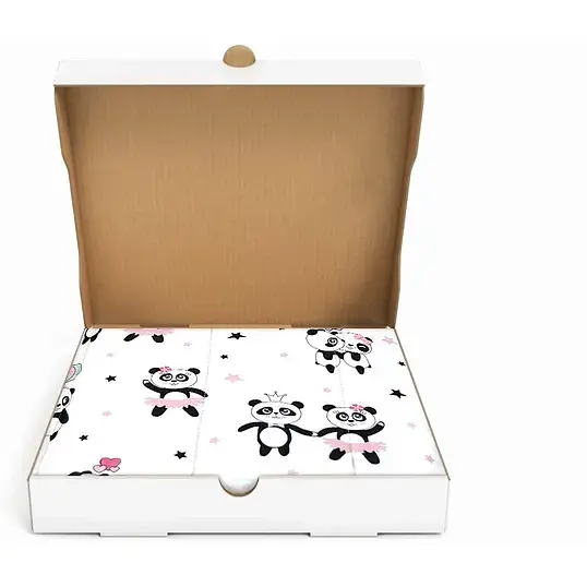 Бортики в дитяче ліжечко Cosas Rose Panda 30 х 180 см (WeltBed_PandaLoveRose) - фото 3
